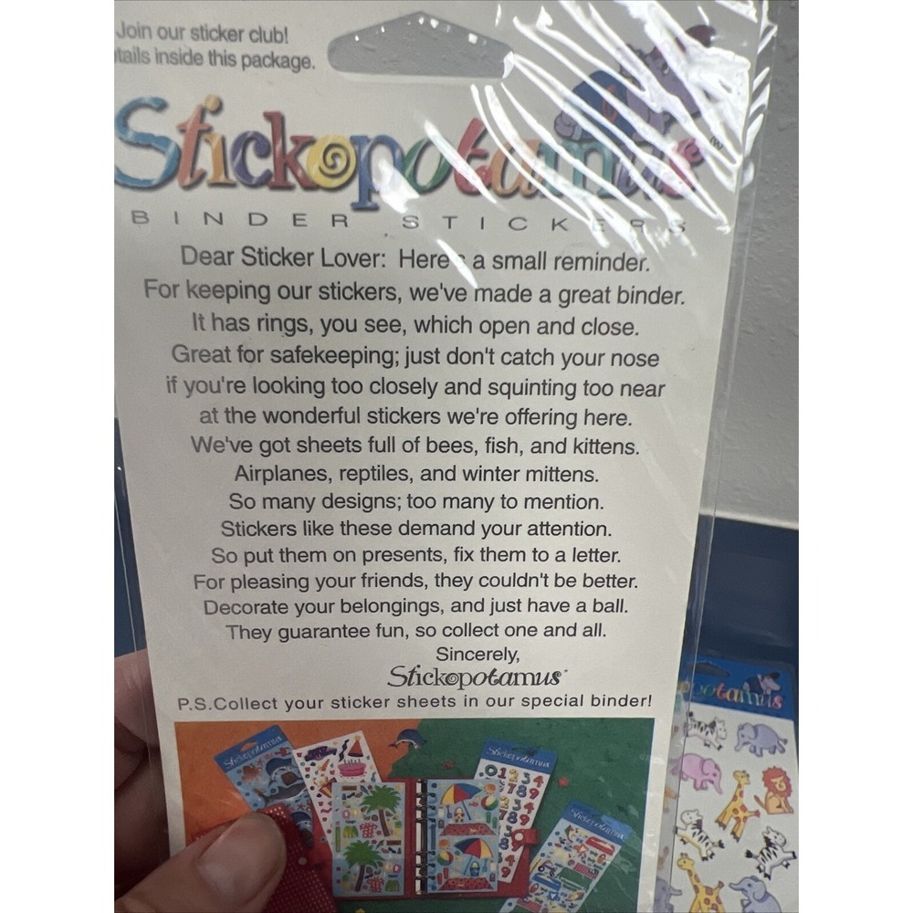Lot Of 7 Stickopotamus Binder Stickers Numbers Africa Animals Transportation New - Picture 9 of 9